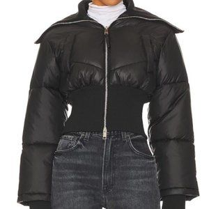 L'Academie Rylee Cropped Puffer from Revolve